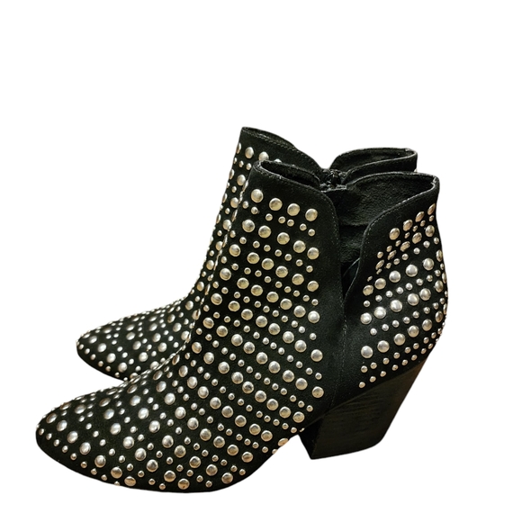 NAUGHTY MONKEY OOH BLACK SUEDE STUDDED ANKLE BOOTS WOMEN'S SZ 9 - Picture 7 of 9